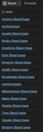 Comes with powerful Obsidian Bases
