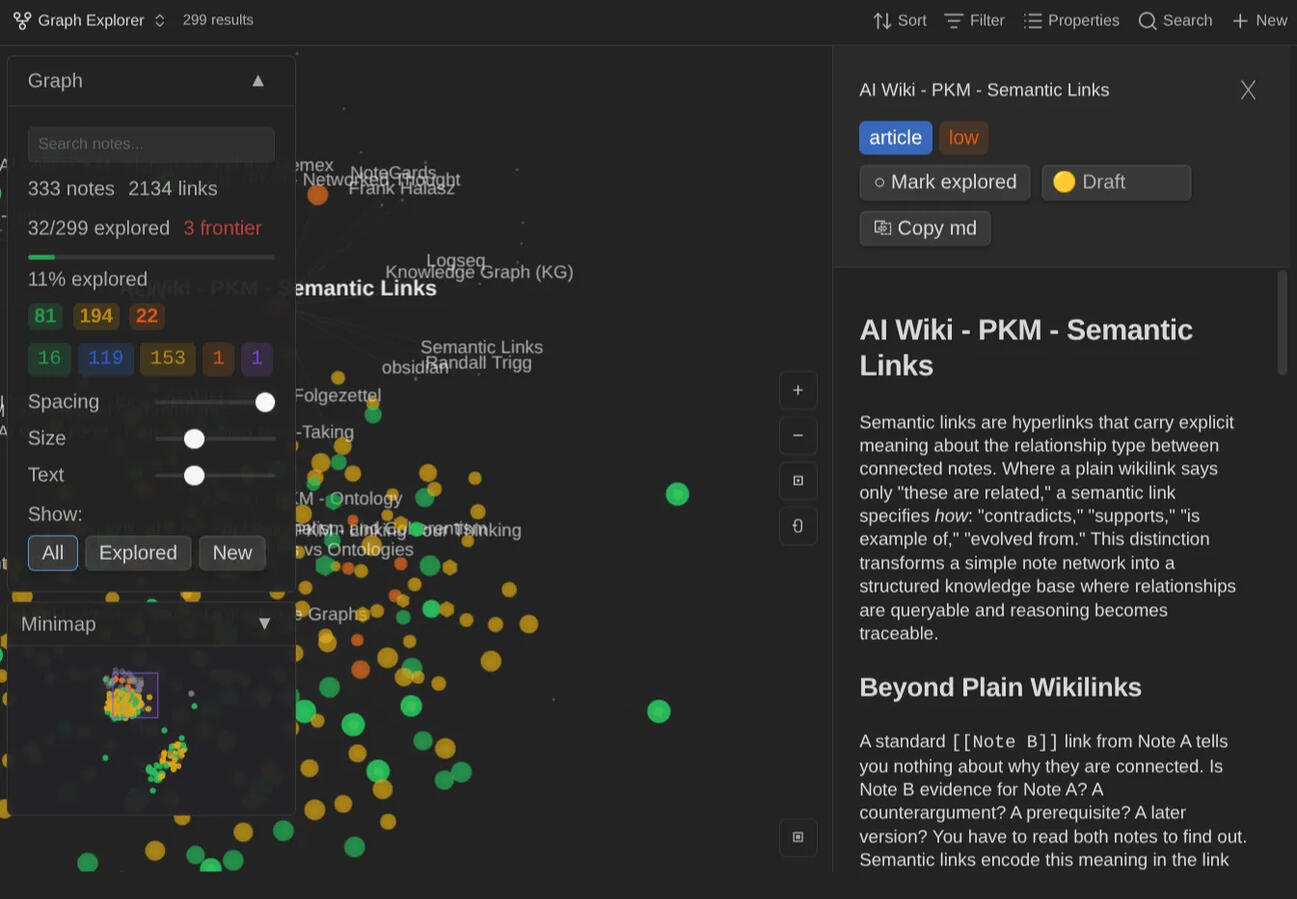 Explore AI-maintained LLM Wikis visually with the new Graph Explorer plugin