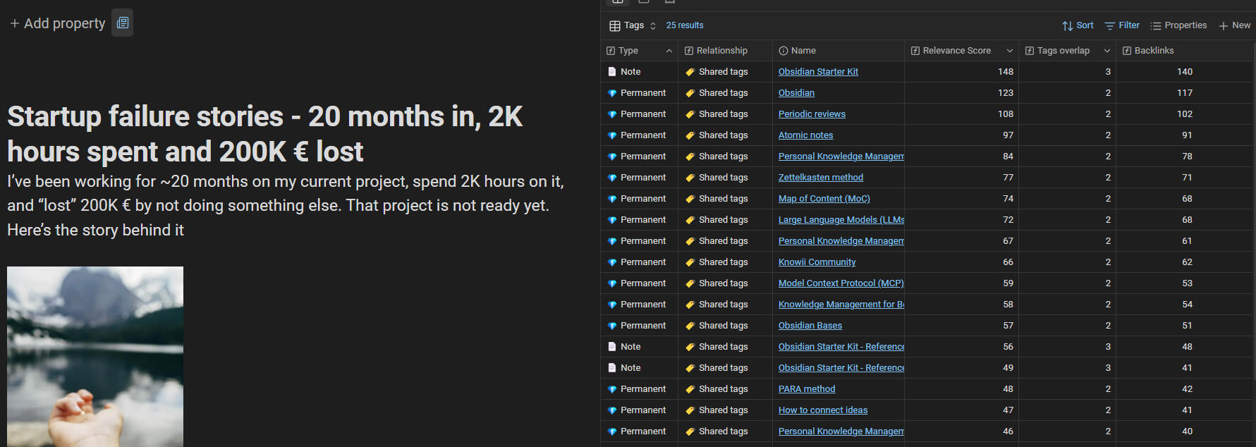 Quickly identify related information