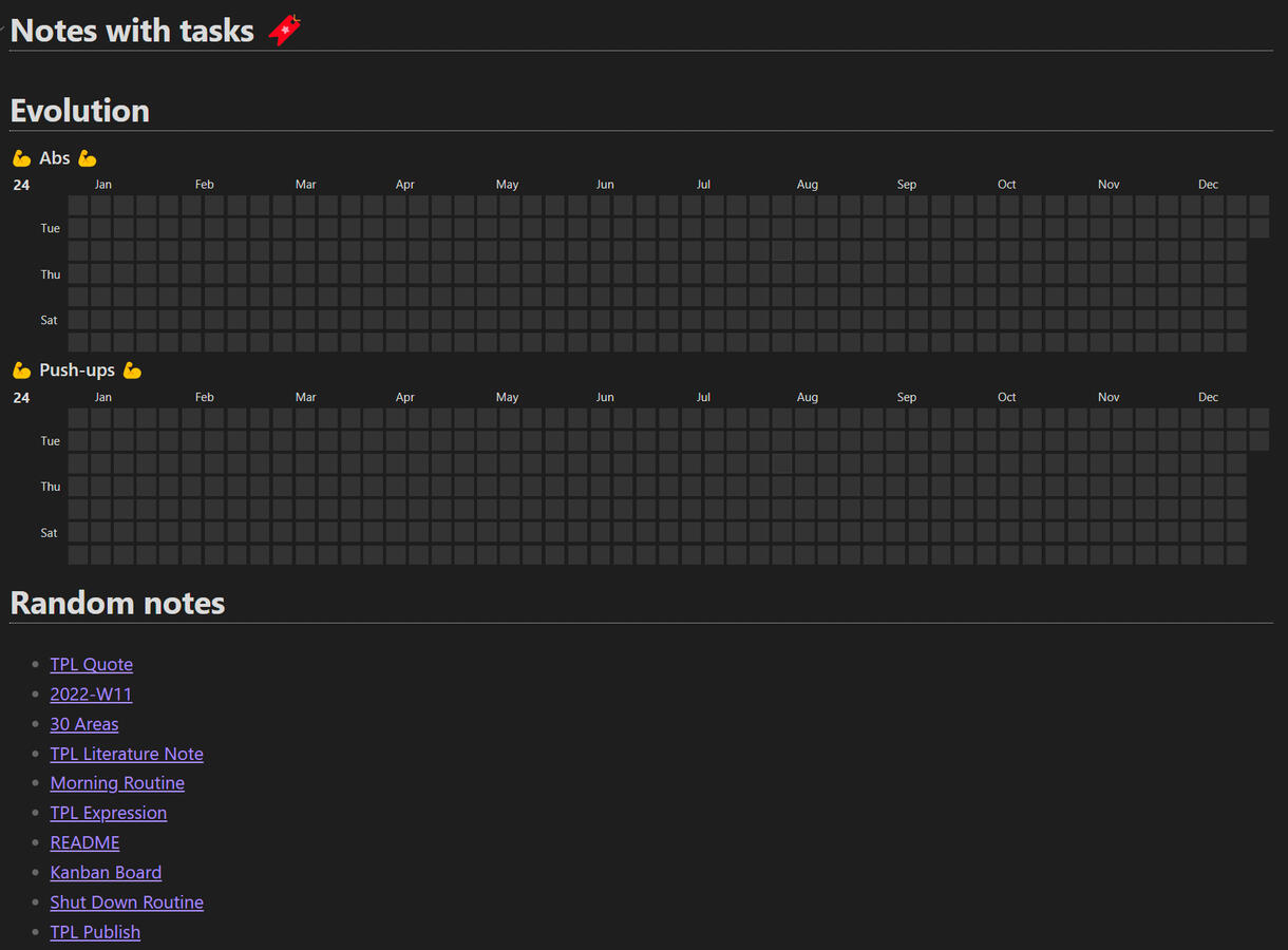 Habit tracking