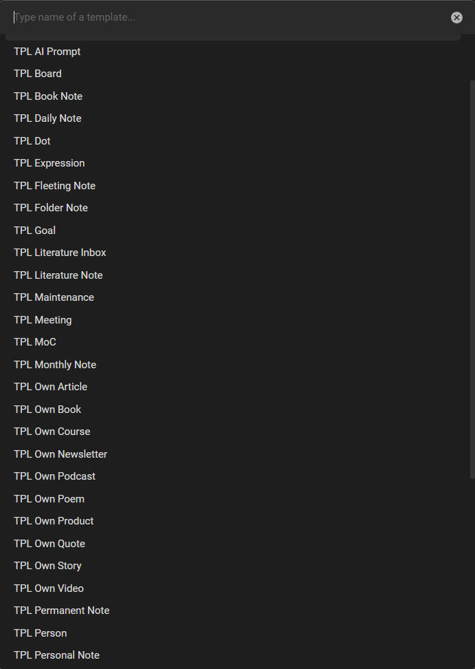Battle-tested templates for every type of note you'll create
